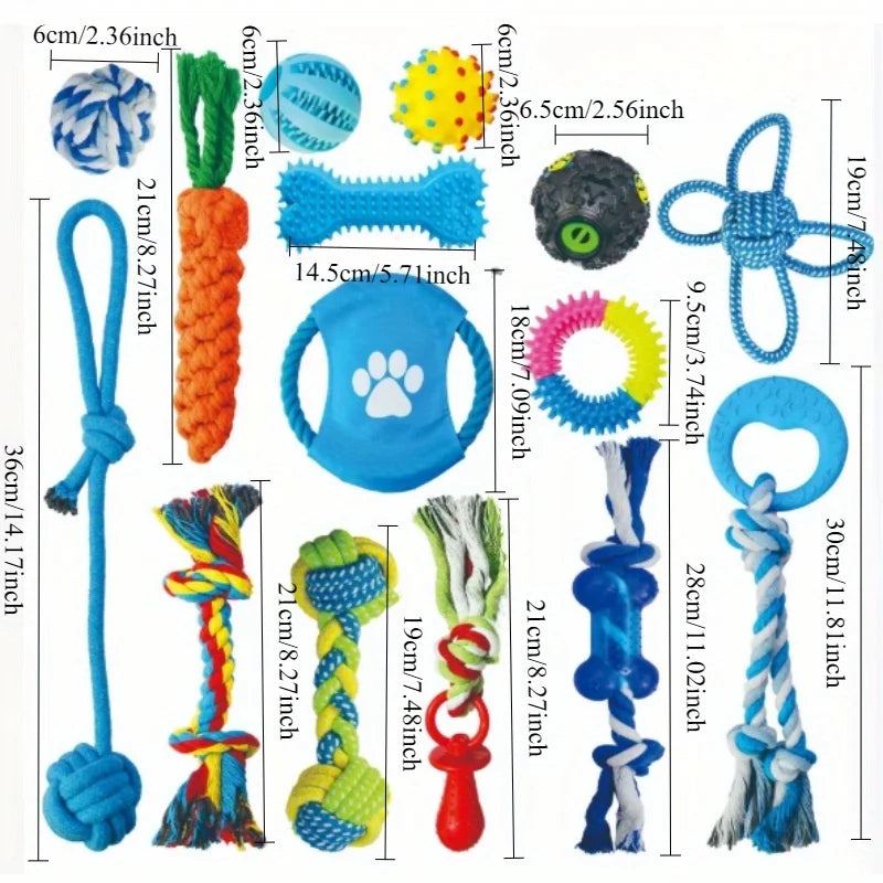 Dog Toys Aggressive Chewers Durable Rope Tug-of-war Chew Sticks