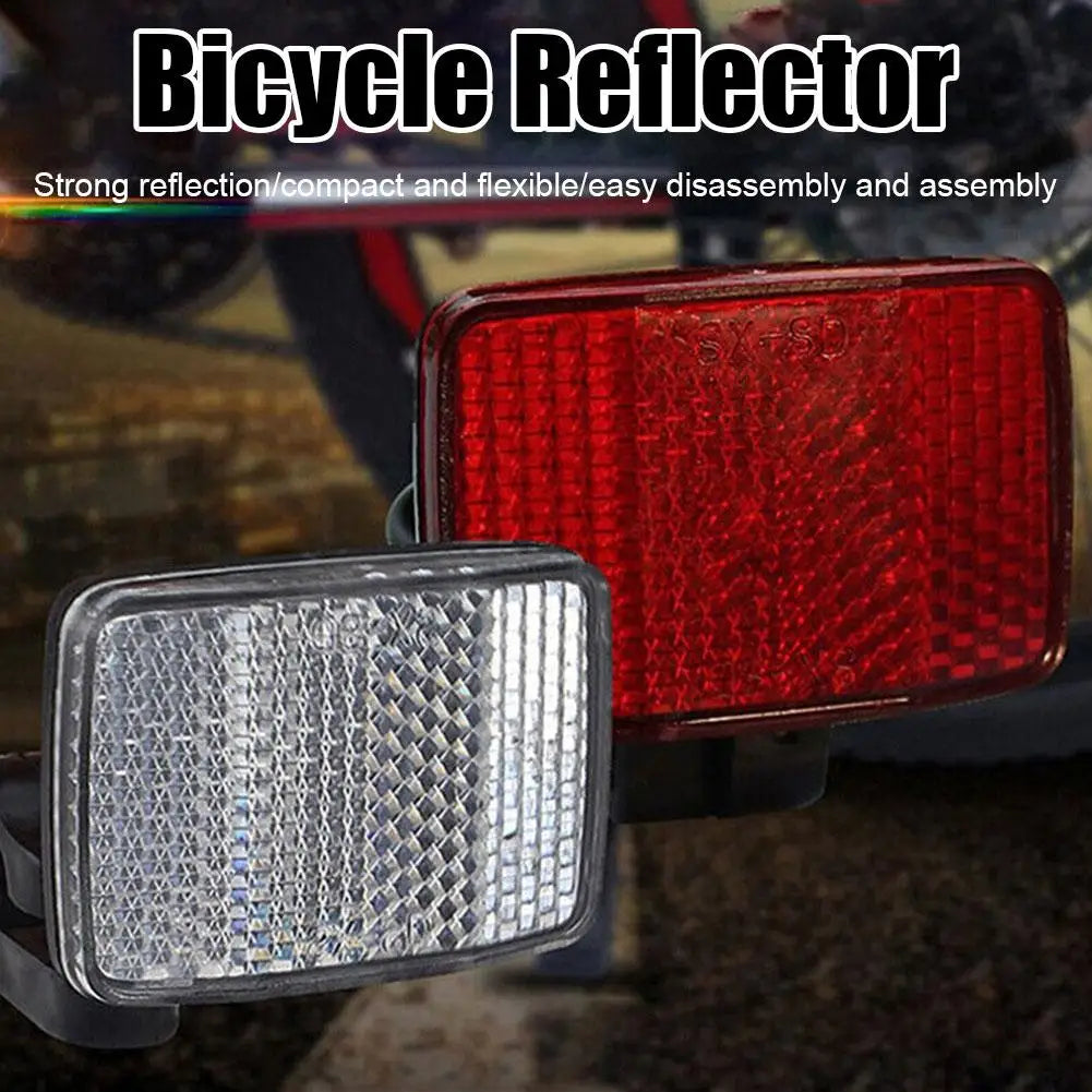 Bike Rear Reflector – ABS Safety Warning Reflector for Bicycles