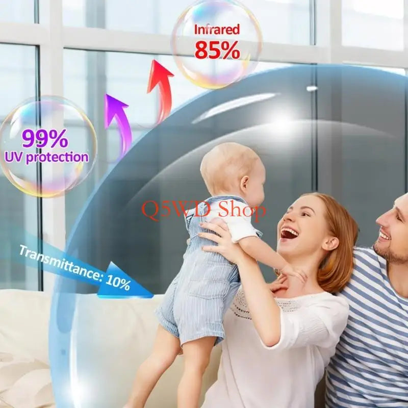 One-Way Mirror Window Film 60×500cm | UV & Heat Blocking Tint