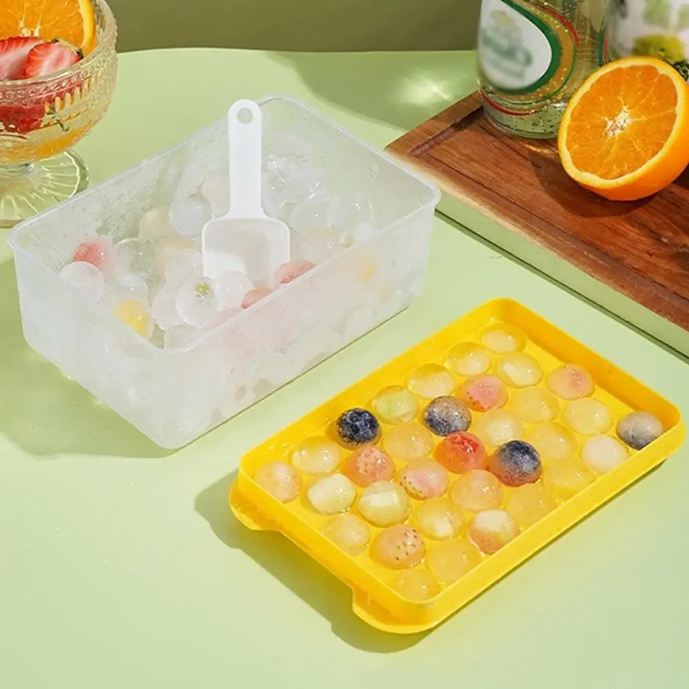 Large Capacity 3-Piece Ice Cube Tray Set – Easy Release Mold
