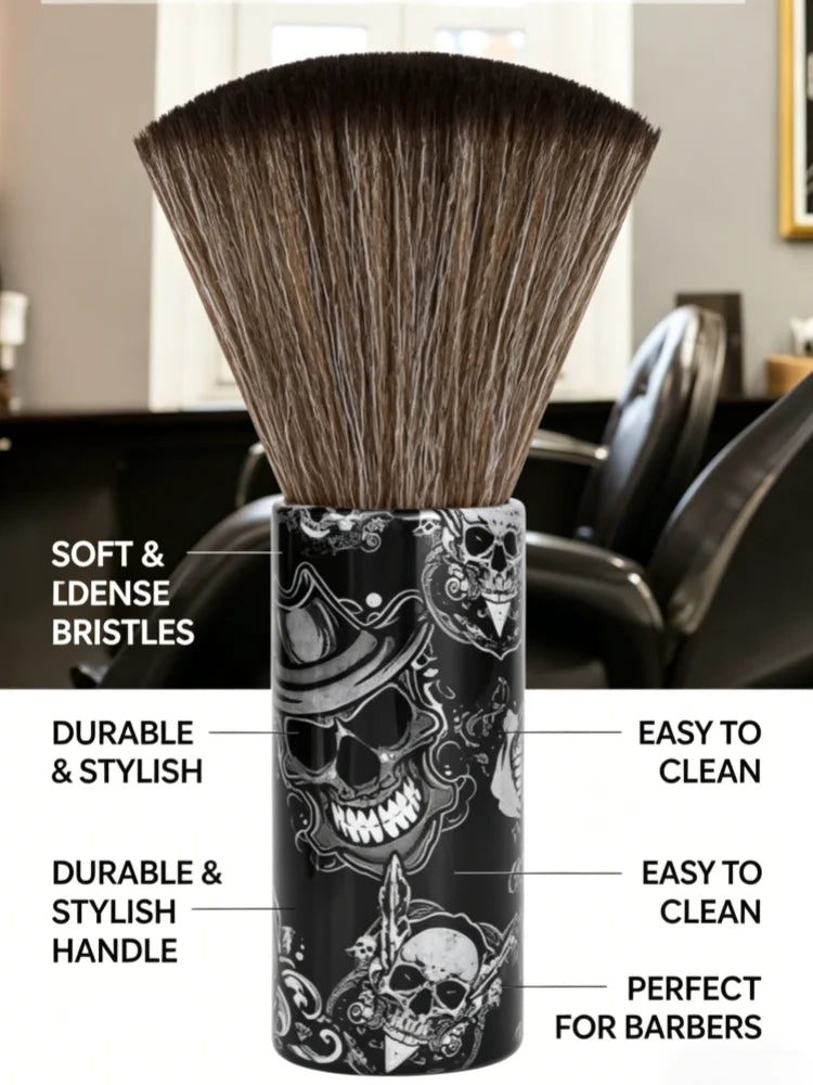 Premium Barber Neck Duster Brush | Soft Bristles for Salon