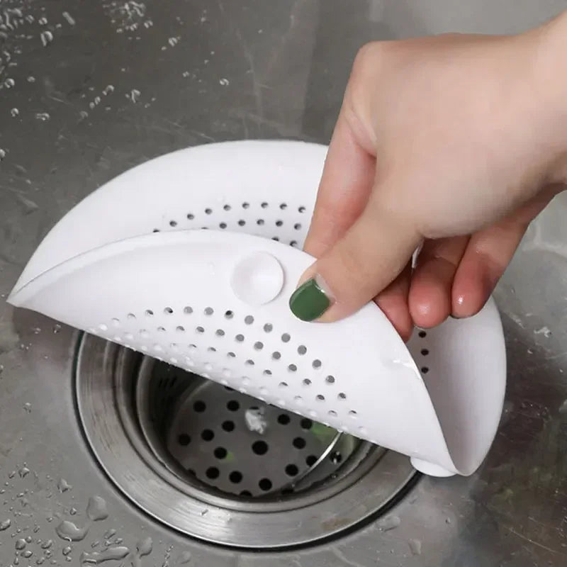 Silicone Shower Drain Hair Catcher & Sink Strainer Cover