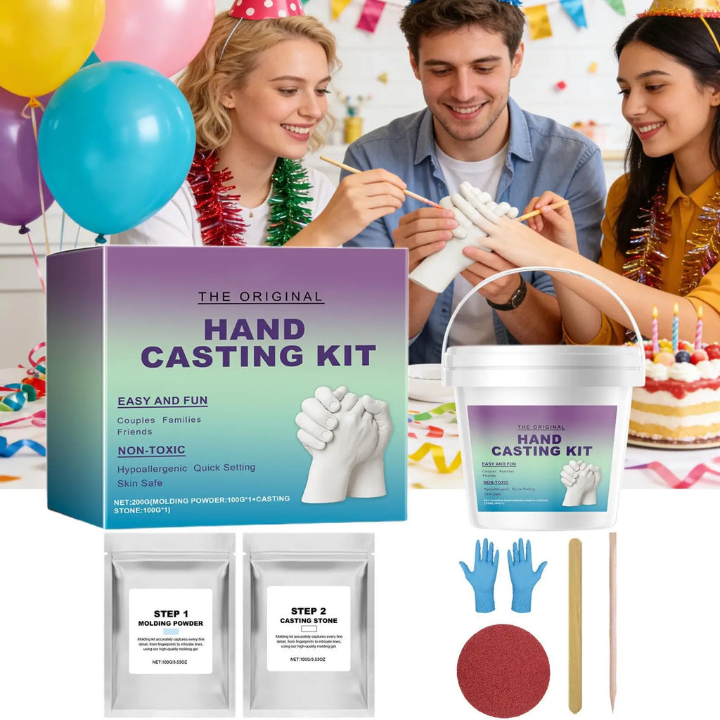 DIY Hand Casting Kit – Couples & Family Plaster Mold Keepsake