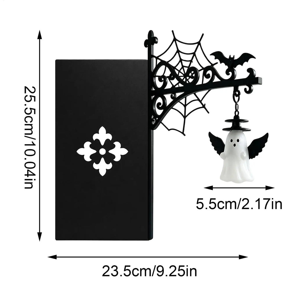 Halloween Bookshelf Lantern – Vintage Gothic Miniature Shelf Lamp