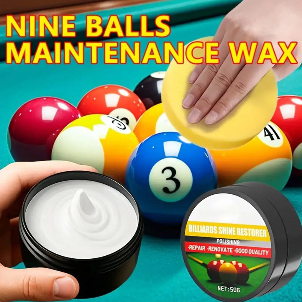 50g Billiard Ball Cleaner Wax | Polish & Restore Pool Balls