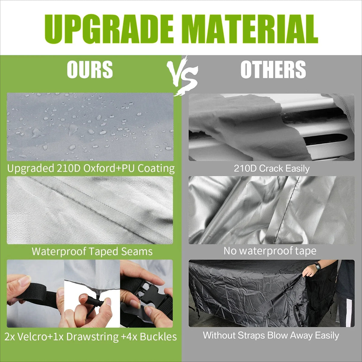 210D Oxford Waterproof Patio Furniture Cover | 4 Sizes