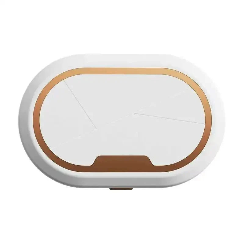 Portable Auto Fold Ultrasonic Lens Cleaner Daily Care Sanitation