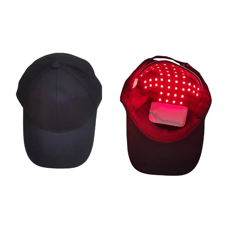 LED Scalp Massage Cap – 4 Modes, Red & Blue Light, USB