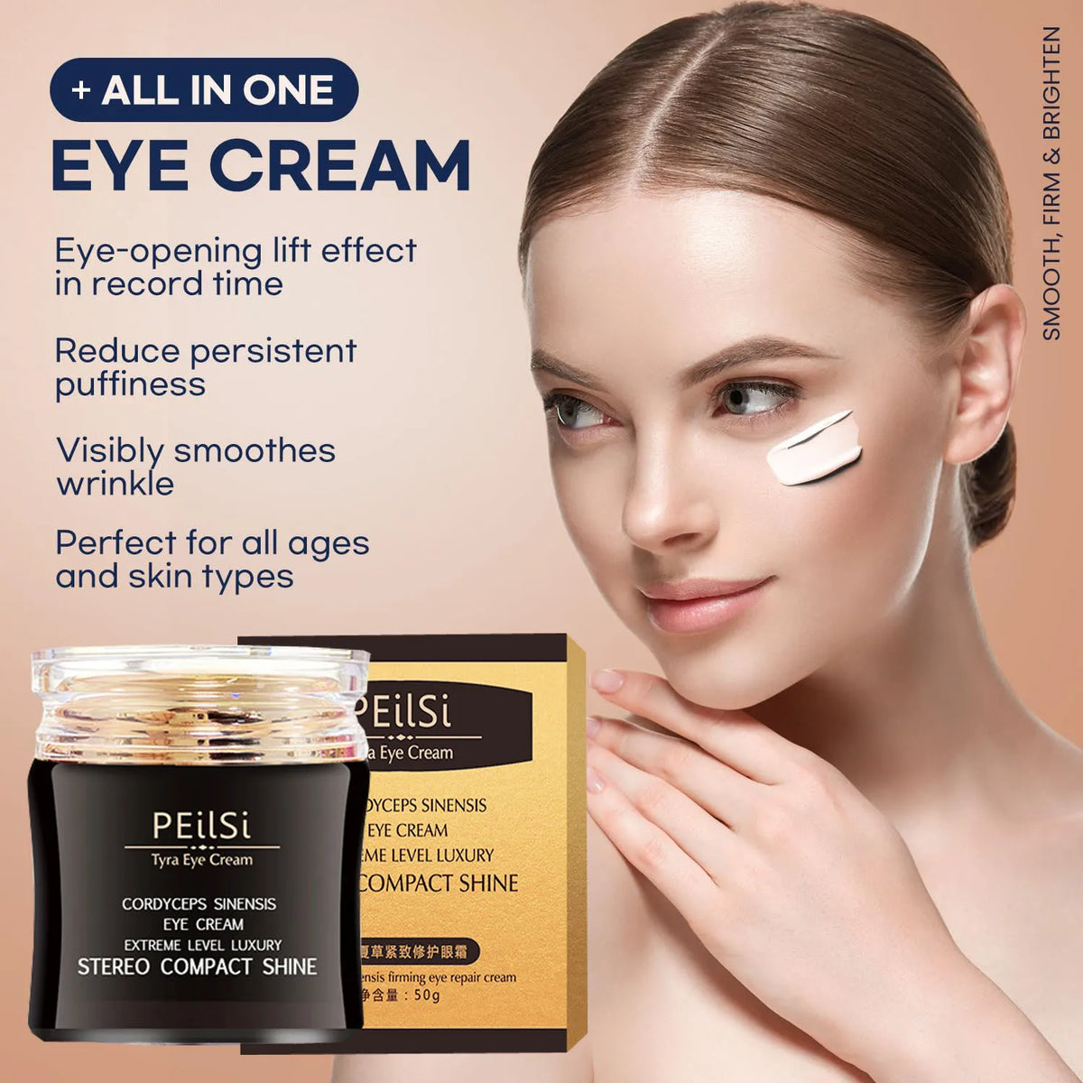 Cordyceps Sinensis Repair Eye Cream Firming Lady's Vitality Lifting