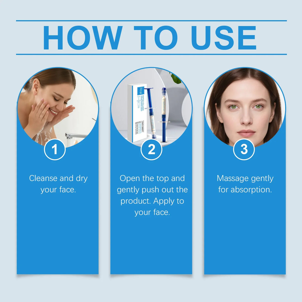 Hoygi Collagen Facial Serum Cream – Lightweight Hydrating Moisturizer