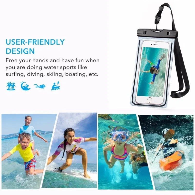 3-Pack Waterproof Phone Pouch | Beach, Kayak & Fishing Case
