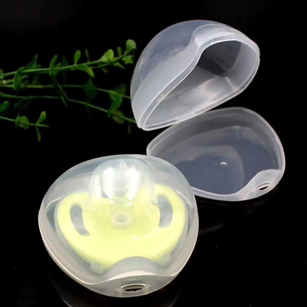 Pacifier Cover 3 Container Holder Case Lightweight Transparent Baby