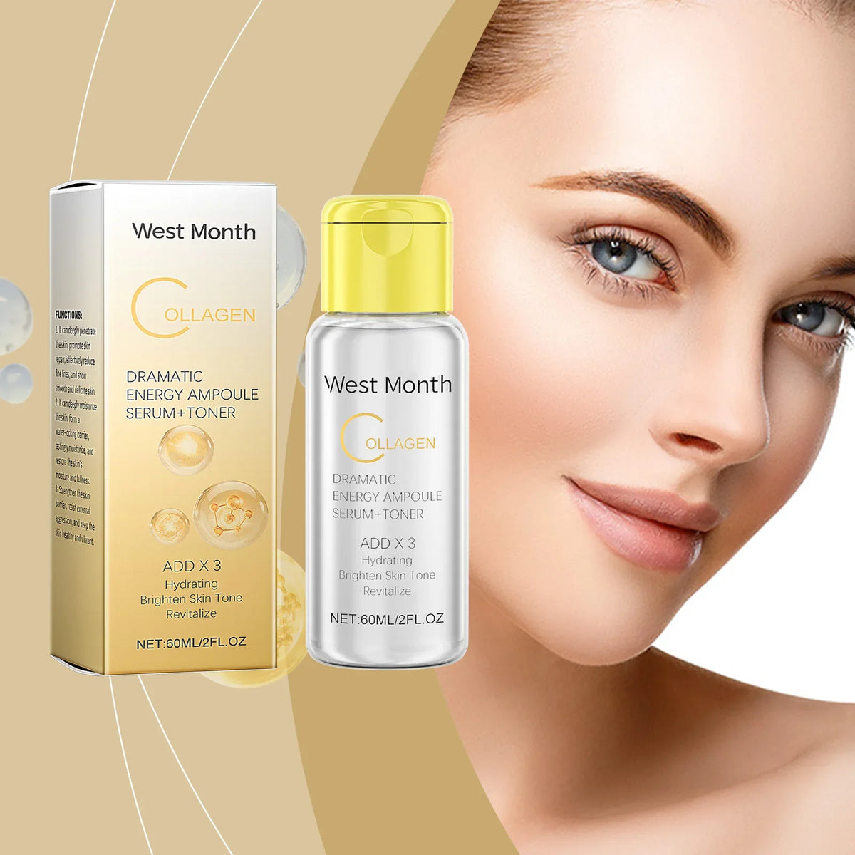 Collagen Toner Essence Water – Hydrating & Nourishing 60ml