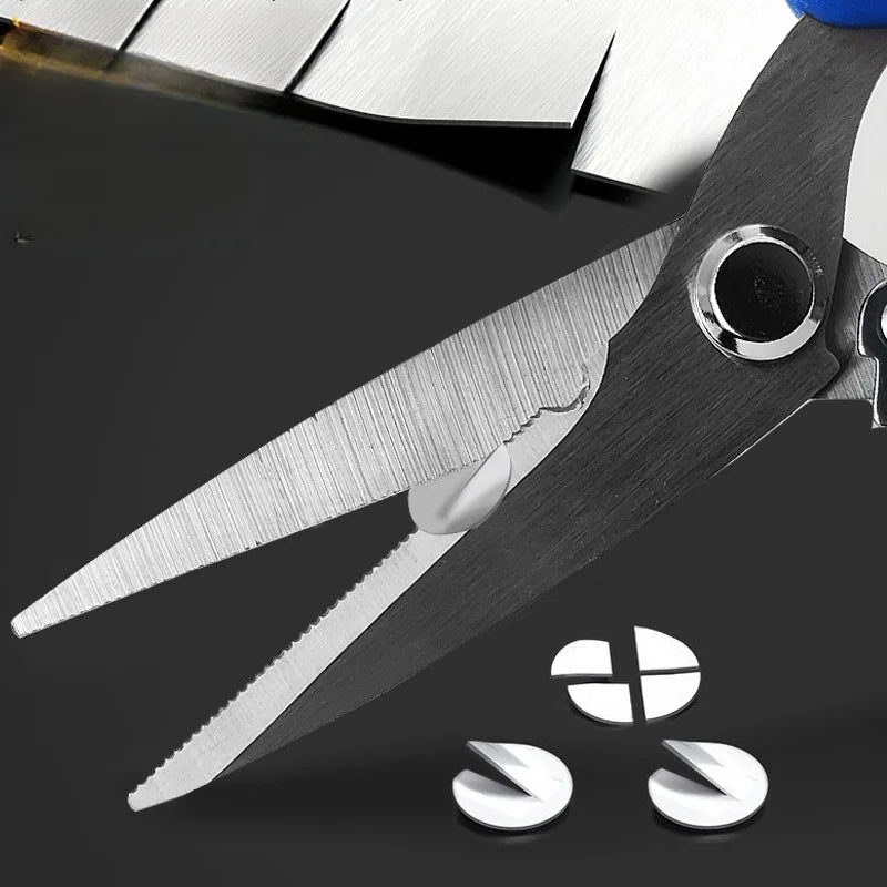Heavy-Duty Stainless Steel Scissors | Metal & PVC Sheet Cutting