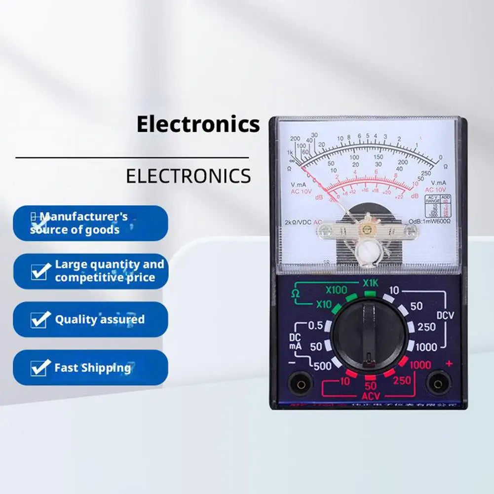 Pocket Analog Multimeter – AC/DC Voltage & Ohm Tester 110A