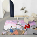 Anime Gintama Flannel Floor Mat – Non-Slip Soft Indoor Rug