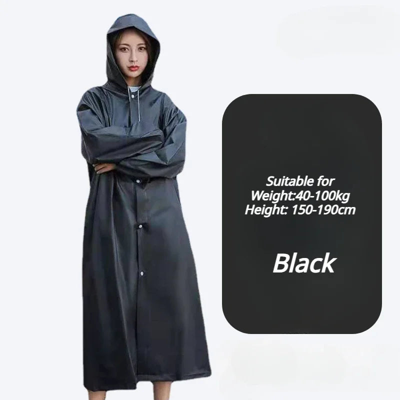 Unisex EVA Raincoat – Waterproof Rain Poncho for Camping & Hiking