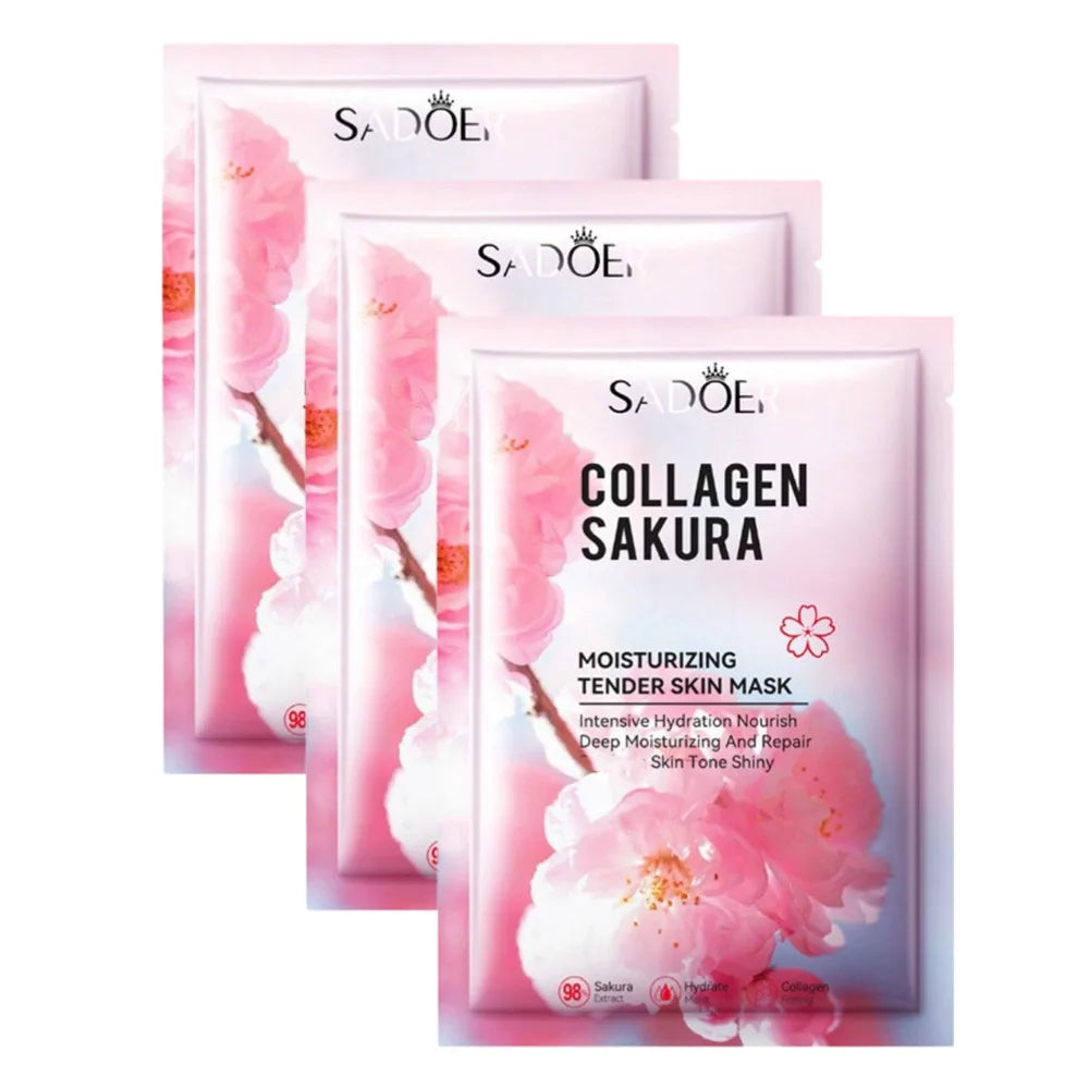 Sakura Collagen Face Mask – Hydrating & Firming Sheet Mask