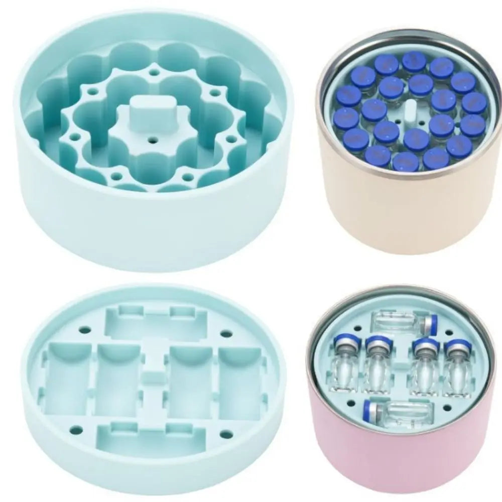 Leak-Proof 3ml Vial Storage Inserts for 32oz Food Jars | 2-3 Pk