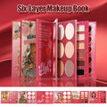 6-in-1 Makeup Palette Book – Eyeshadow, Blush & Lip Kit