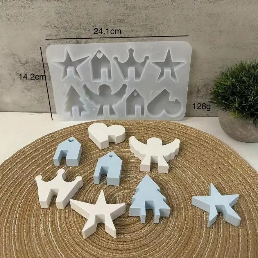 Angel House Silicone Mold – DIY Concrete & Gypsum Casting