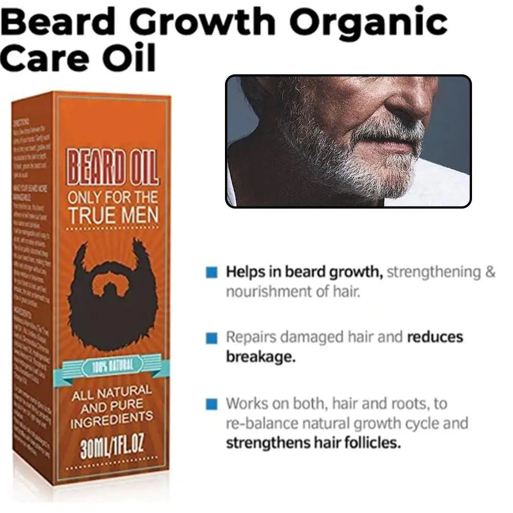 Eelhoe Beard Growth Oil Serum 30ml – Thicken & Soften Beard