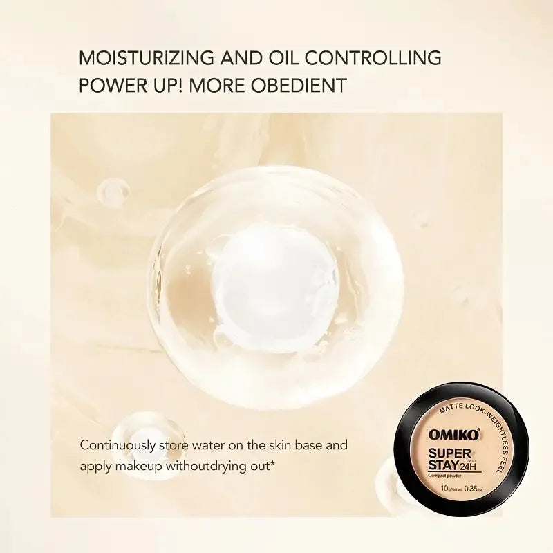SADOER 3-Color Mineral Pressed Powder – Oil Control Concealer