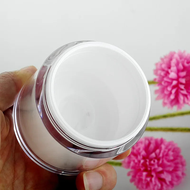 Airless Pump Jar – Refillable Acrylic Cream Bottle 15/30/50ml