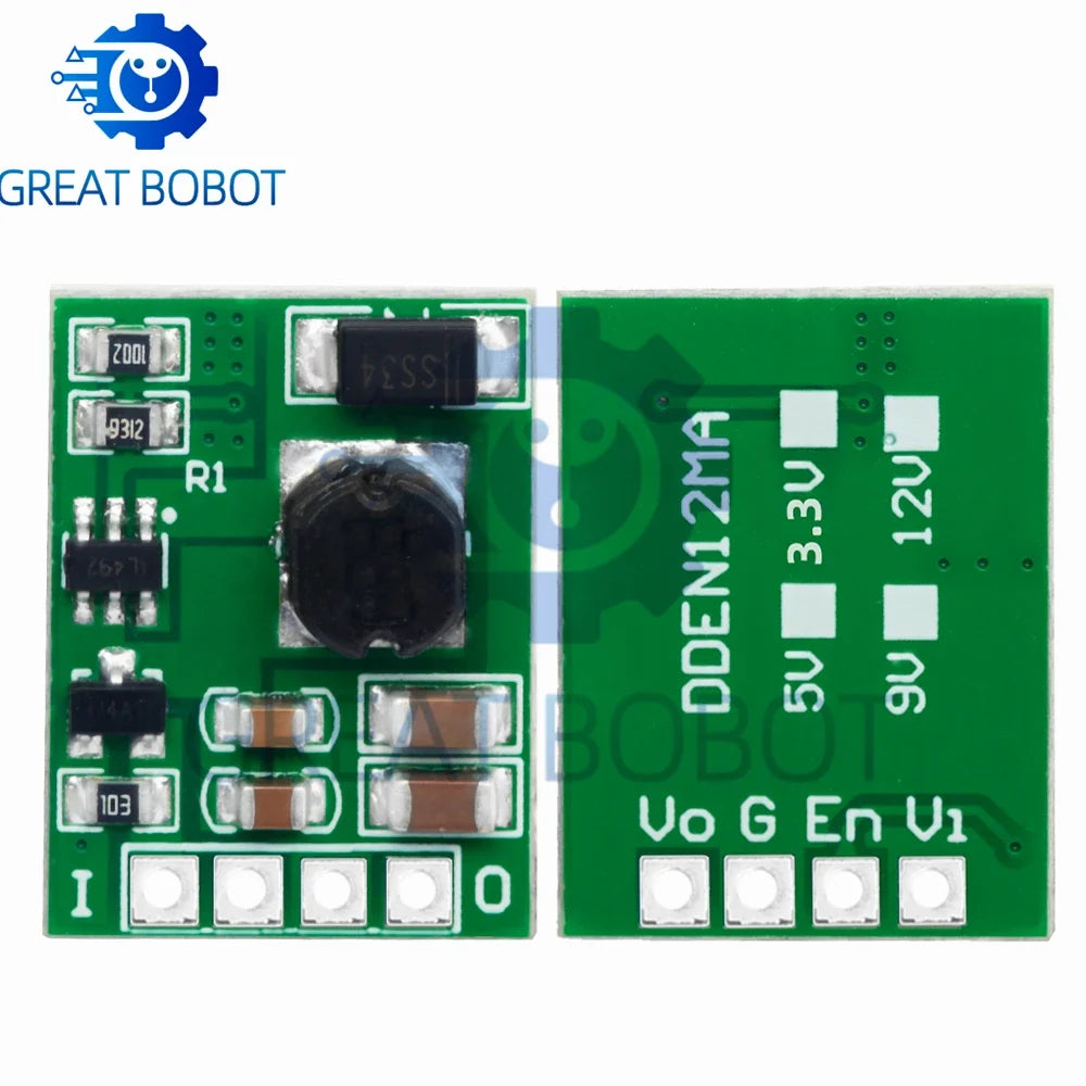 DC-DC Step-Up Boost Converter Module 3V–5V to 5V 9V 12V