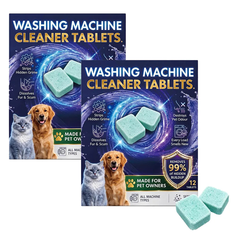 Washing Machine Cleaning Tablets 12/24 Pack – Descaler & Deodorizer