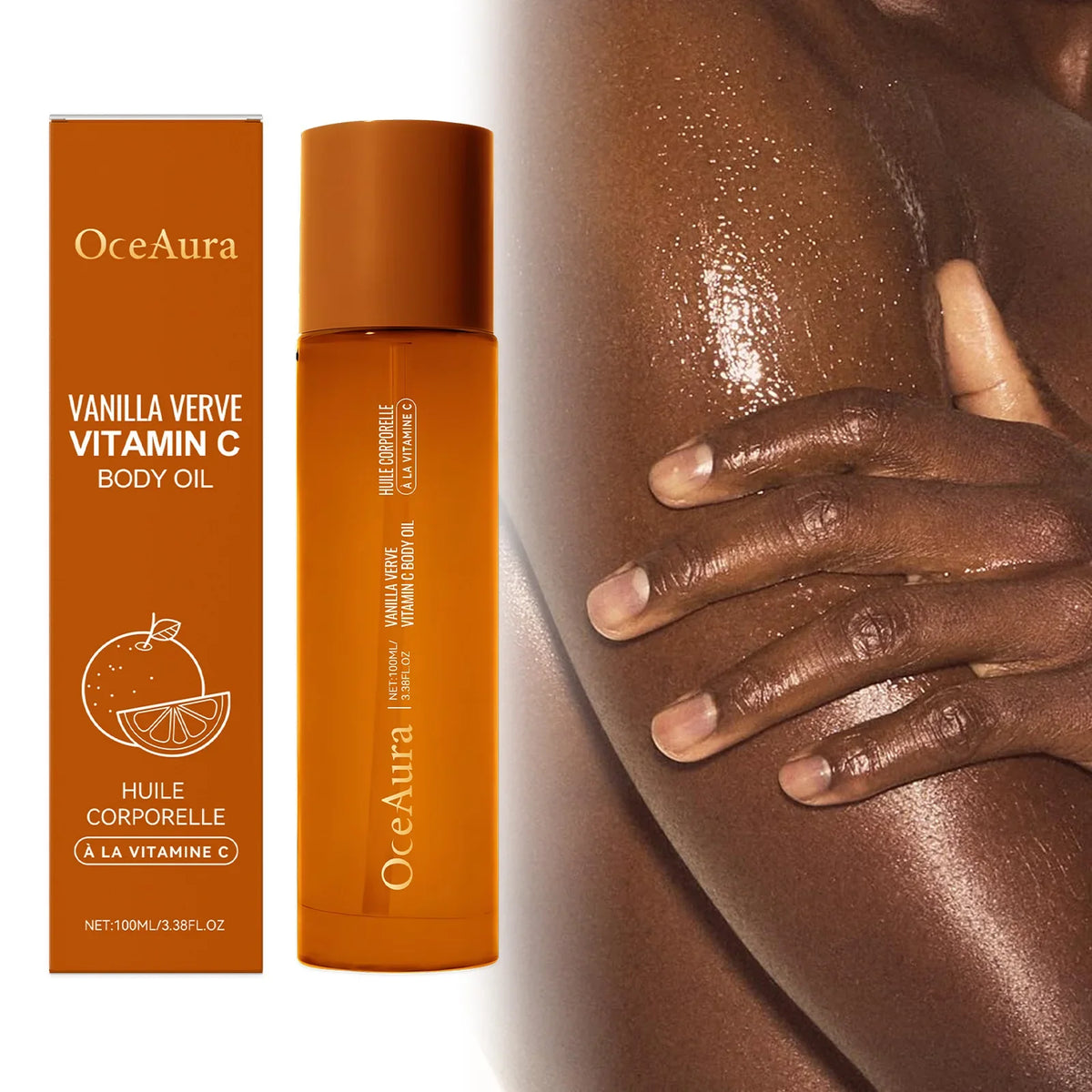 OceAura Vitamin C Body Oil – Brighten, Moisturize & Soften Skin