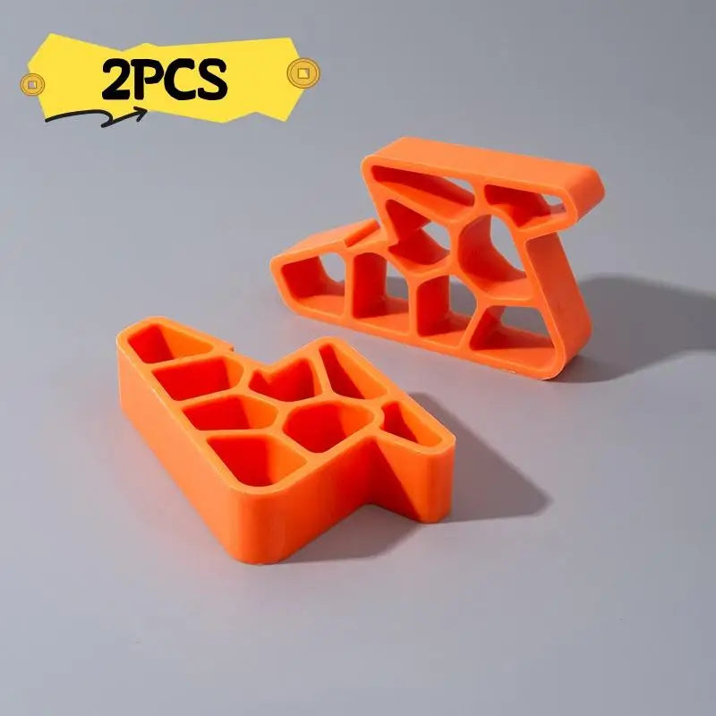 2-Pack Heavy Duty Non-Slip Door Stopper Wedge | Anti-Slam