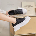 Women's Thick Sole Dad Sneakers – Lace-Up Fashion Sport Shoes