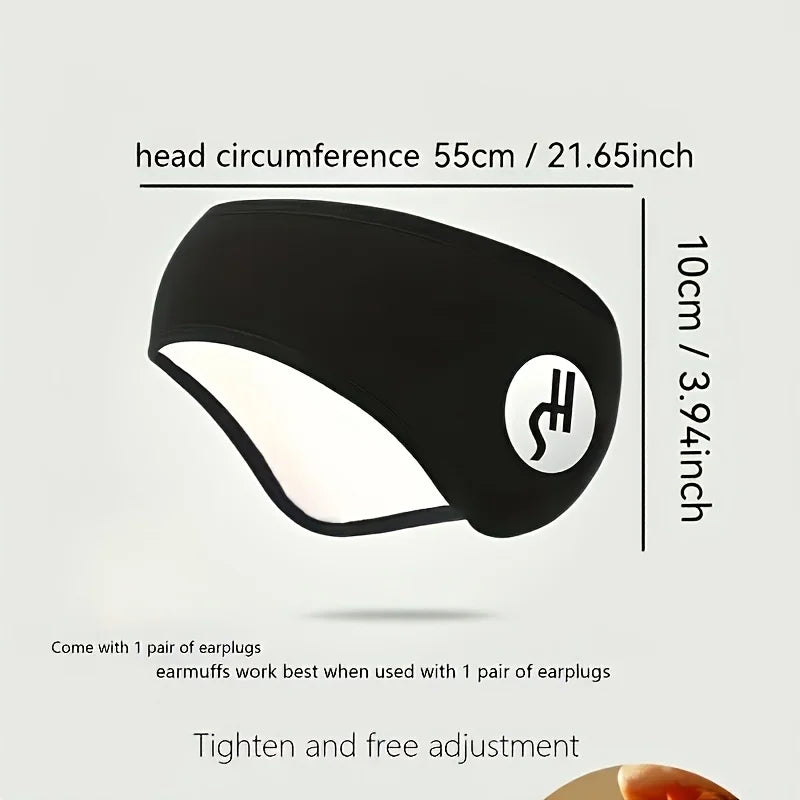 Noise-canceling Sleep Mask Ear Covers Adjustable Soft Polyester