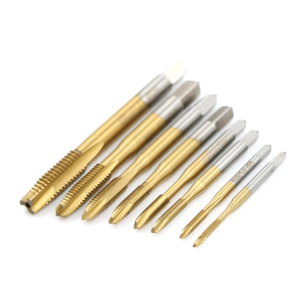 HSS Metric Thread Tap M2–M8 | Straight Flute Screw Tap Tool