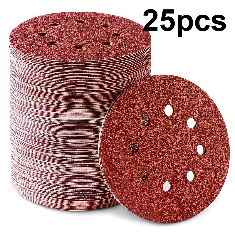 Universal 8 Hole Sanding Discs Sandpaper Metal Wood Glass Sander