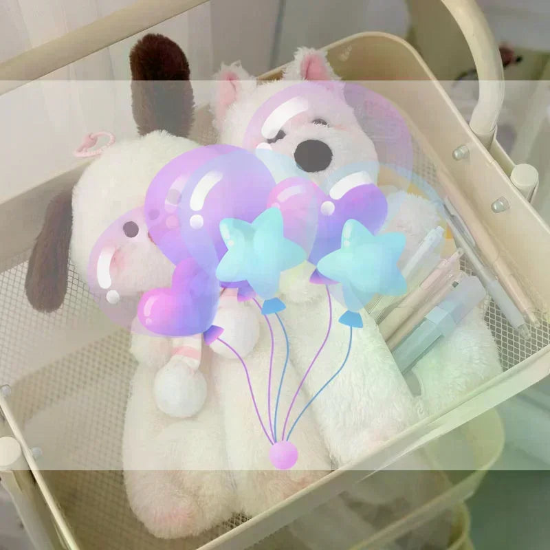 Cute Puppy Plush Pencil Case – Large Capacity Stationery Bag