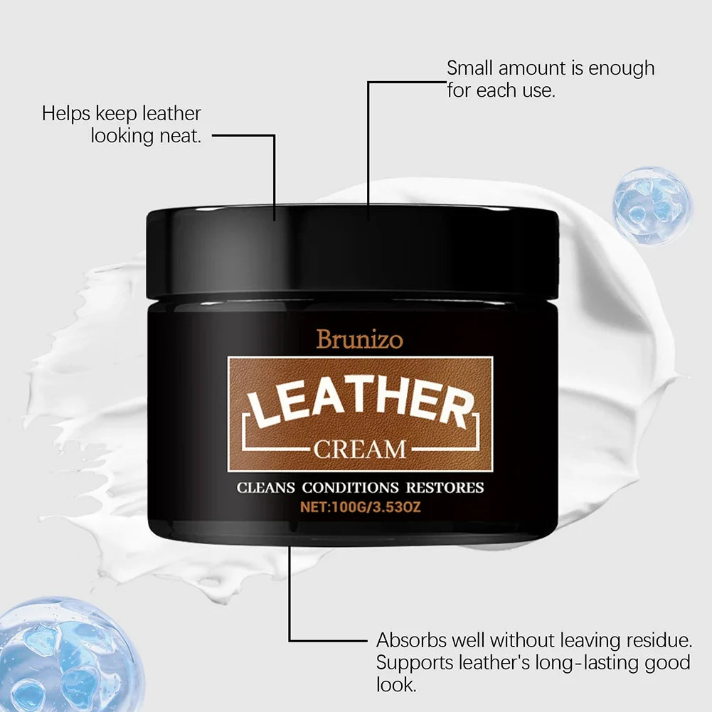 Leather Cleaning & Care Cream | Waterproof Polish for All Leather