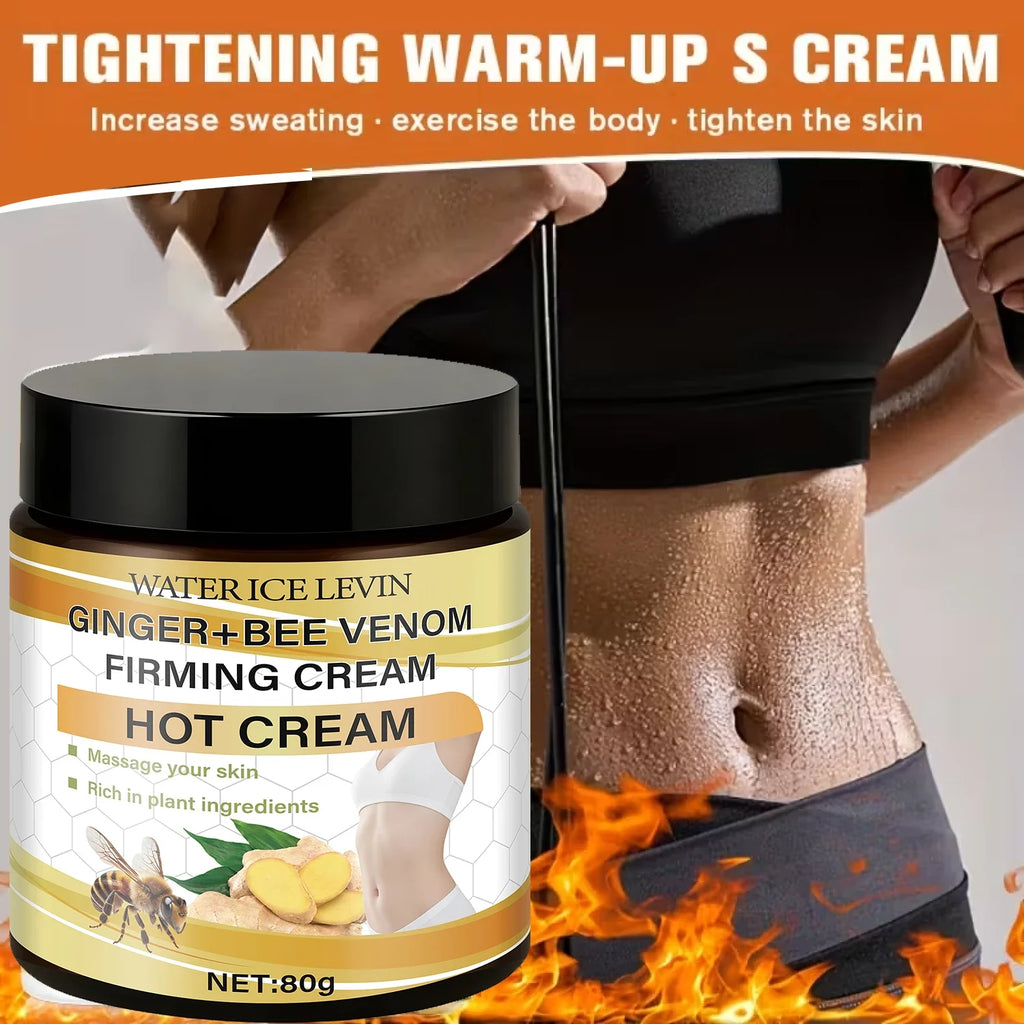 Ginger & Bee Venom Hot Firming Cream – Pre-Workout Body Lotion
