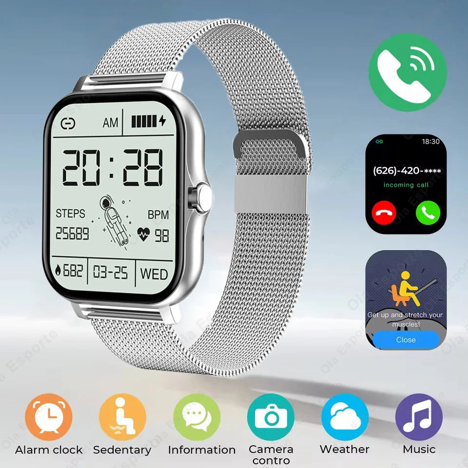 2026 Outdoor Sports Smart Watch Women Men Heart Rate Sleep Monitor