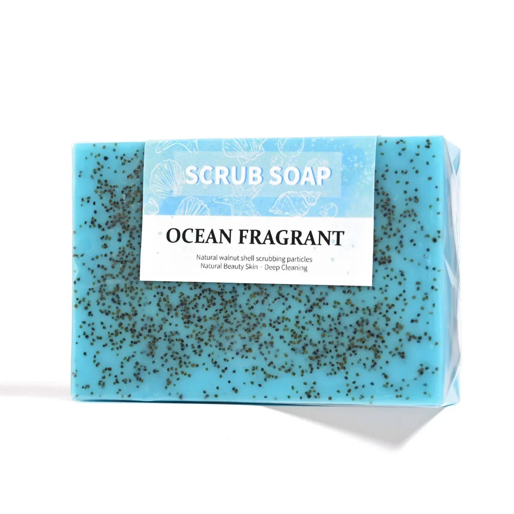 Natural Sea Salt Exfoliating Scrub Soap – Face & Body Polish