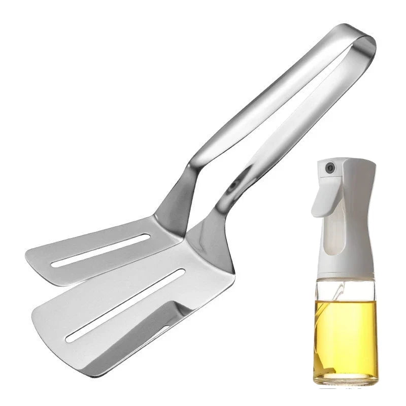 1 Stainless Steel Steak Clips Multifunctional Spatula Double-sided