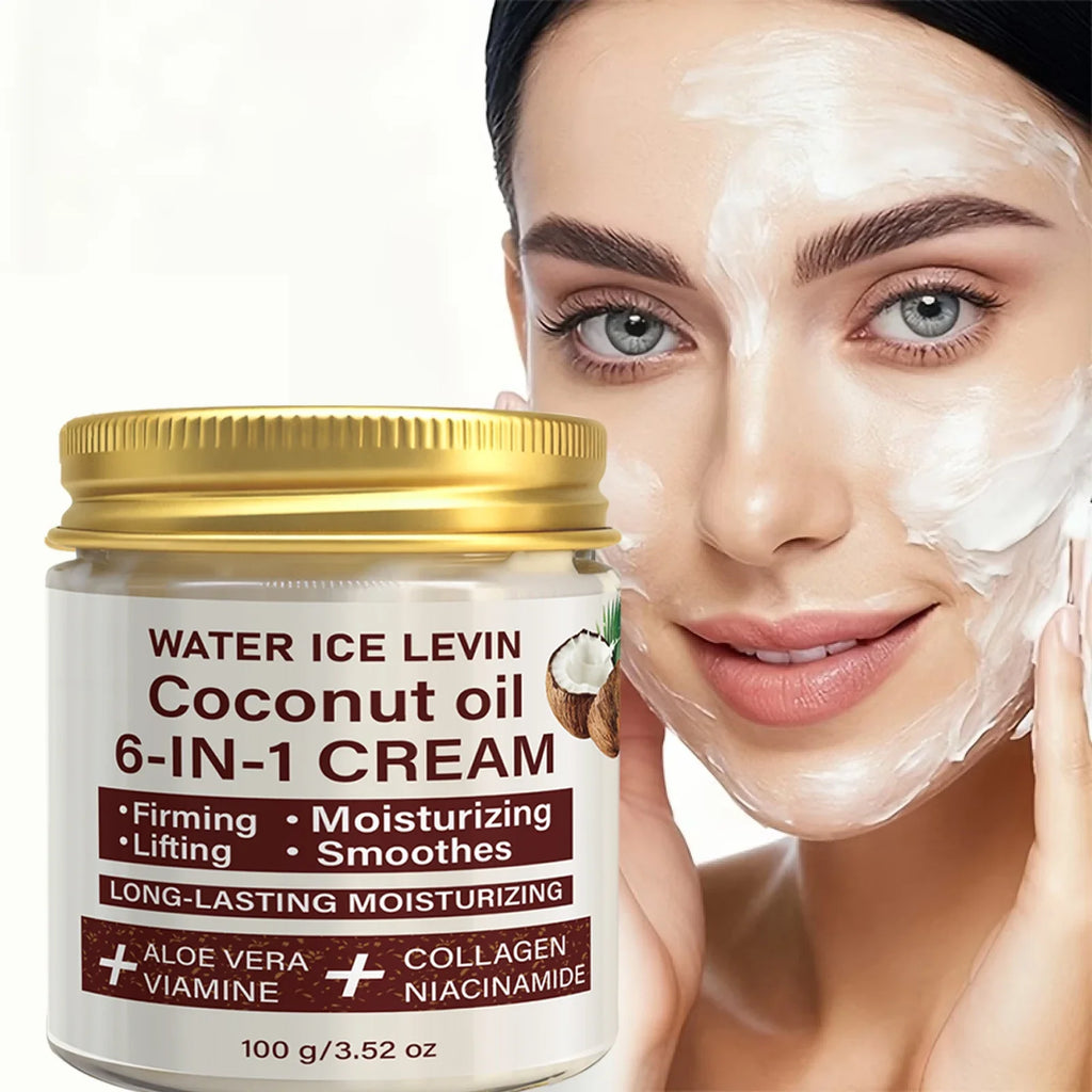 Coconut Oil 6-in-1 Face Cream – Collagen & Aloe Vera