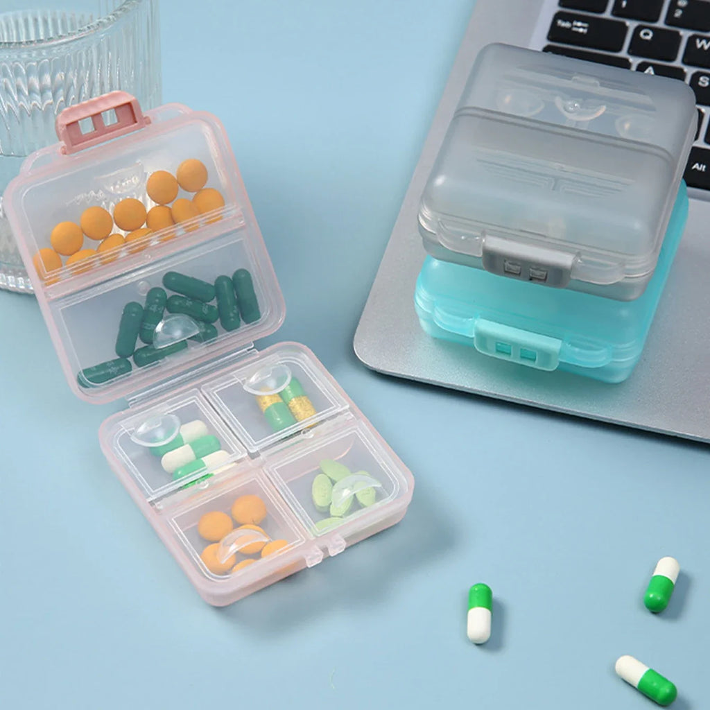Portable Double-layer Buckle Packaging Sealing 6-cell Drug