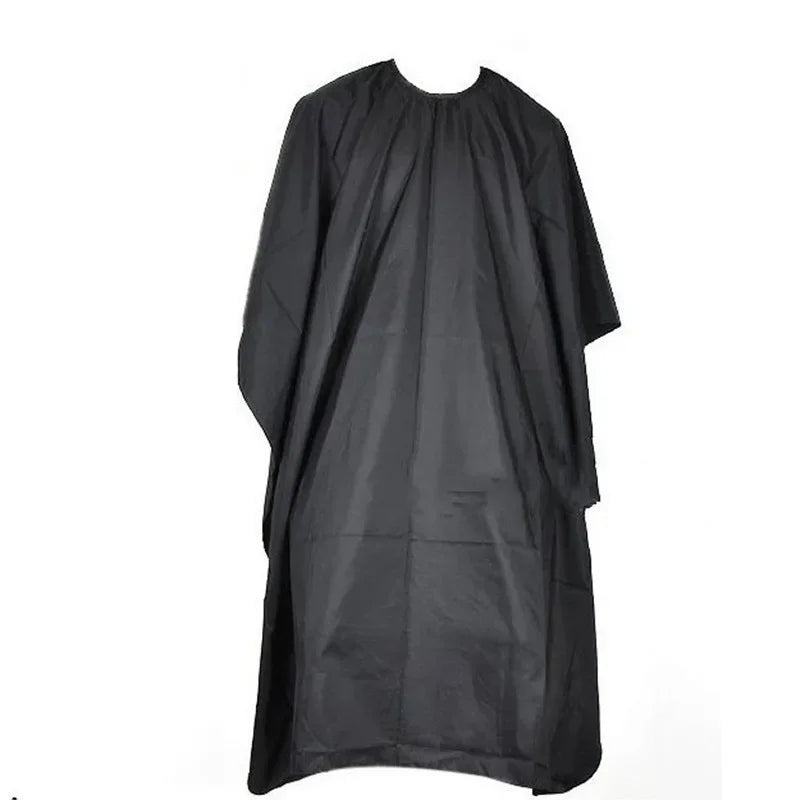 Black Waterproof Salon Barber Cape | Professional Haircut Gown