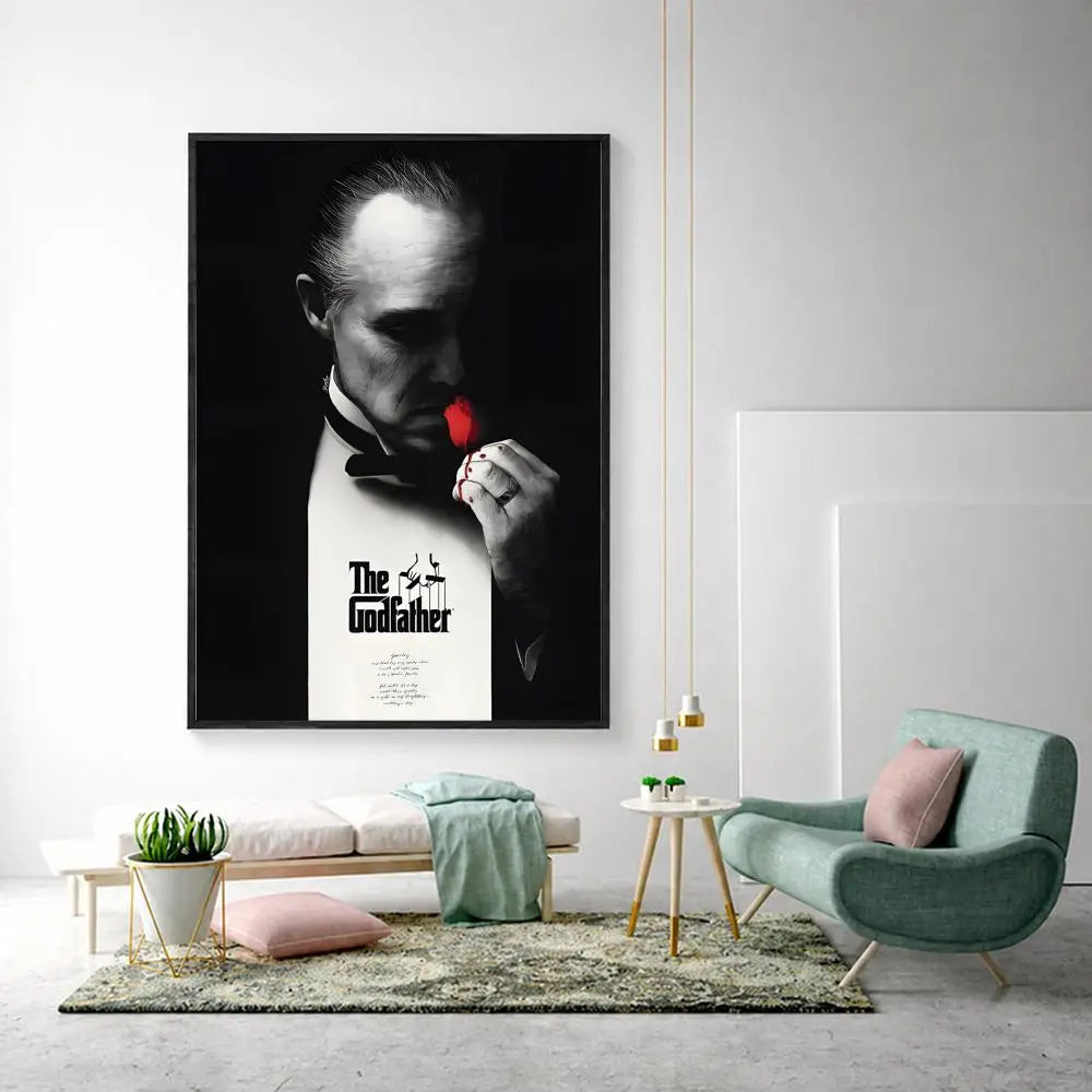 The Godfather Movie Poster – HD Wall Art for Home & Bar Decor