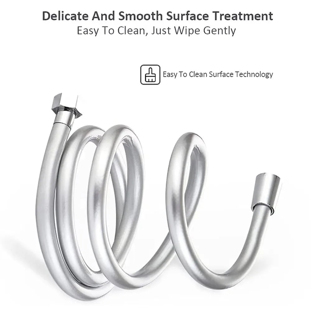 Flexible PVC Shower Hose 1.5/2/3M | Anti-Kink Extension Hose
