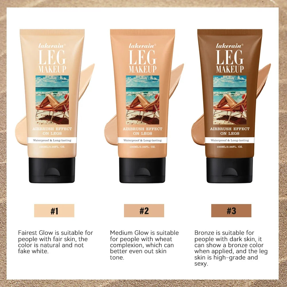 Leg Makeup Foundation Lotion – Water Resistant, Transfer Proof