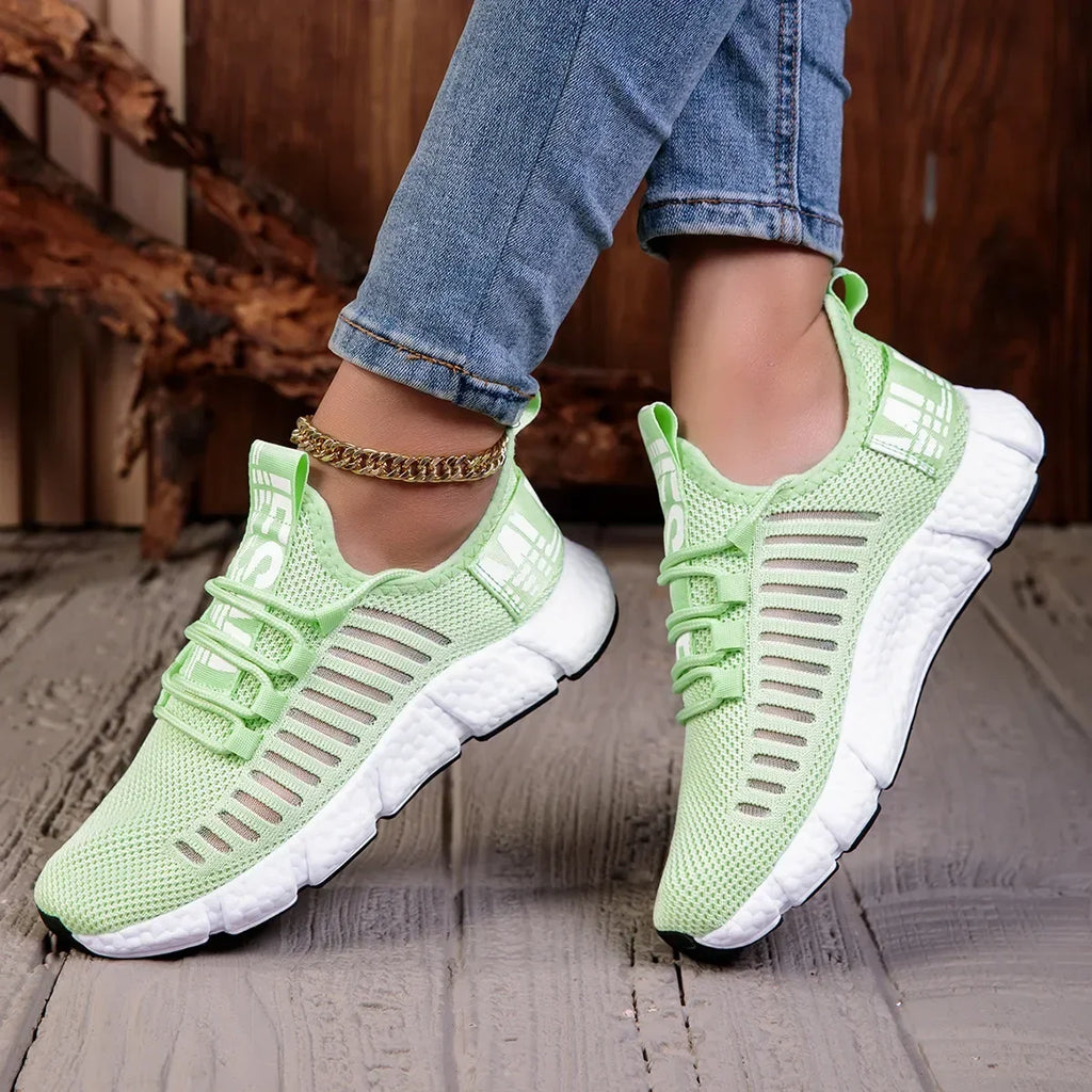 AZGB Pink Mesh Sneakers – Lightweight Women's Sports Shoes