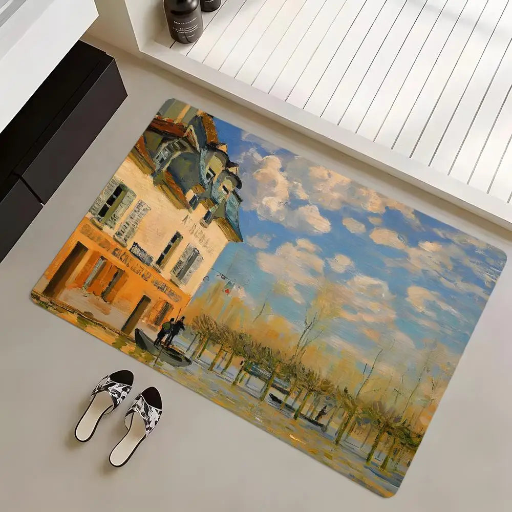 Diatomite Bath Mat – Quick Dry Anti-Slip Art Alfred Sisley